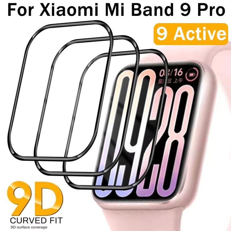 1-10 шт. 9D Защитное Мягкое Стекло Для Xiaomi Mi Band 9 Pro 9 active Защитная Пленка для Экрана Мягкая Стеклянная Пленка Защитная Пленка от Царапин