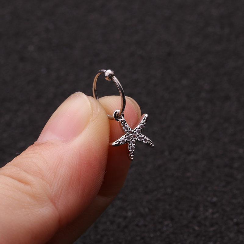 1 шт. серьги с кристаллами для пирсинга ушей висячие серьги-гвоздики для хряща, спирали козелка, модные ювелирные изделия