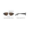 Celine Logo Pattern Pilot Sunglasses Men sunglasses Black 4S281CMLB-38NM