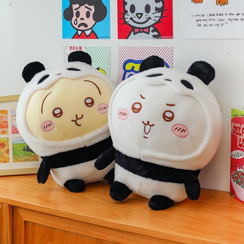 Chiikawa Panda Transformation Plush Toy Cute Soft Doll Kid Room Gift Decoration