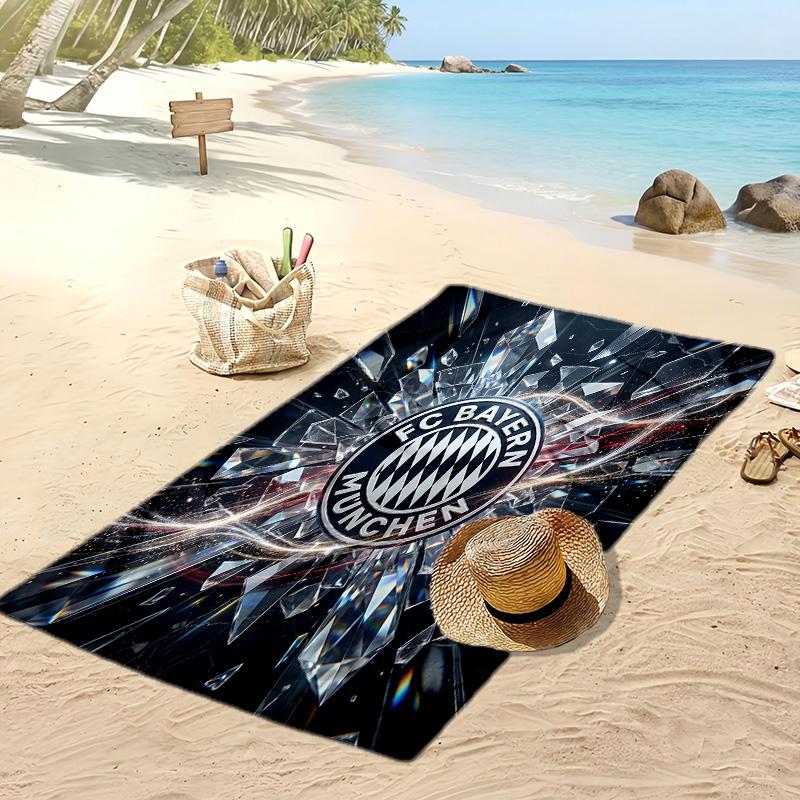 Пляжное полотенце с принтом «Бавария Мюнхен», быстросохнущее, мягкое, портативное, большое, прямоугольное, пляжное покрывало для путешествий, бассейна