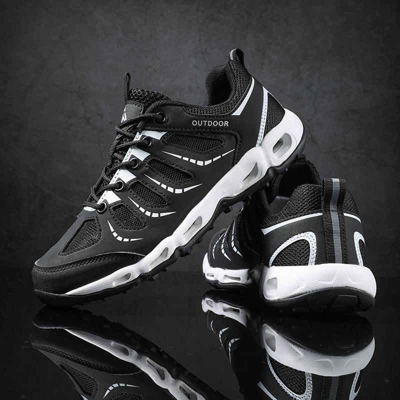 Обувь унисекс Легкие полые повседневные спортивные туфли на открытом воздухе в сетку Быстросохнущие туфли цвета морской волны