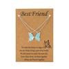 2Pcs/Set Friendship Necklace Meaningful Bright Luster All Match Adjustable Extension Chain Decoration Gift Best