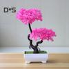 Искусственное растение, реалистичное, не требующее ухода, пластиковое поддельное дерево бонсай, украшение в горшке, домашний отель, садовый декор, подарок