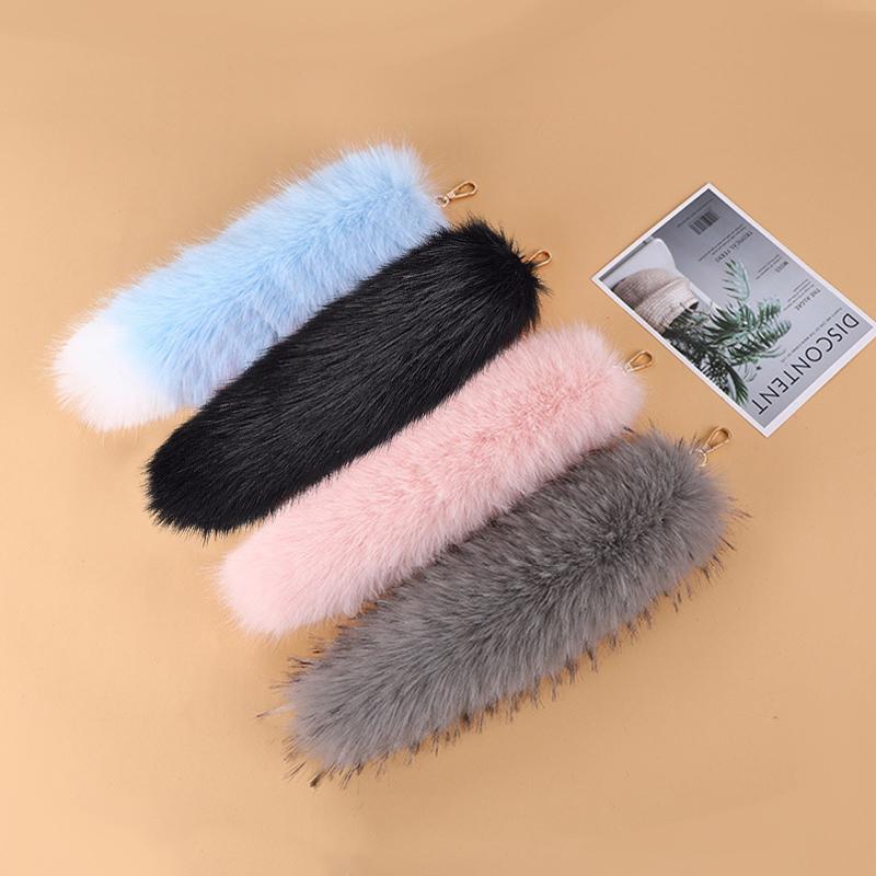 Женские и женские сумки из полиэстера, украшения, подвески, пушистые брелоки, держатели, ручная работа, имитация лисьего хвоста, модные подарочные аксессуары