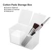 2 Grids Cotton Pads Swabs Container Nail Polish Glitter Powder Organizer Storage Box
