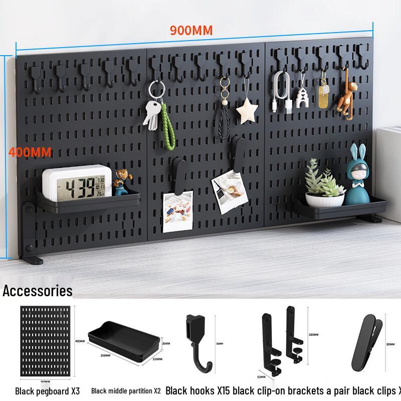 miflame Clamp-on Pegboard Desktop Organizer
