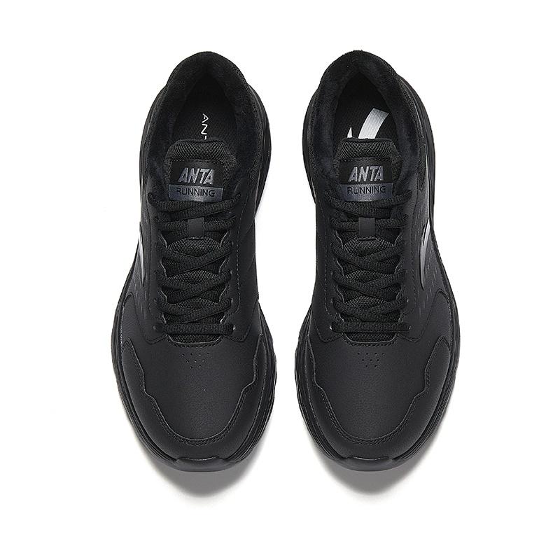 Anta Running Collection Breathable Thermal Low top EVA, Rubber Casual Running Shoes Men's Black 912445592-2