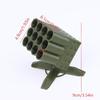 3D Printed Creative Missile Shaped AA Battery Storage Organizer - Desktop Figurine Battery Storage Box