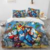 Rockman Megaman Game Bedding Set Game Fans Gift Bedroom Decor For Kids Adults Duvet Cover Set King Queen Size Bedding Set
