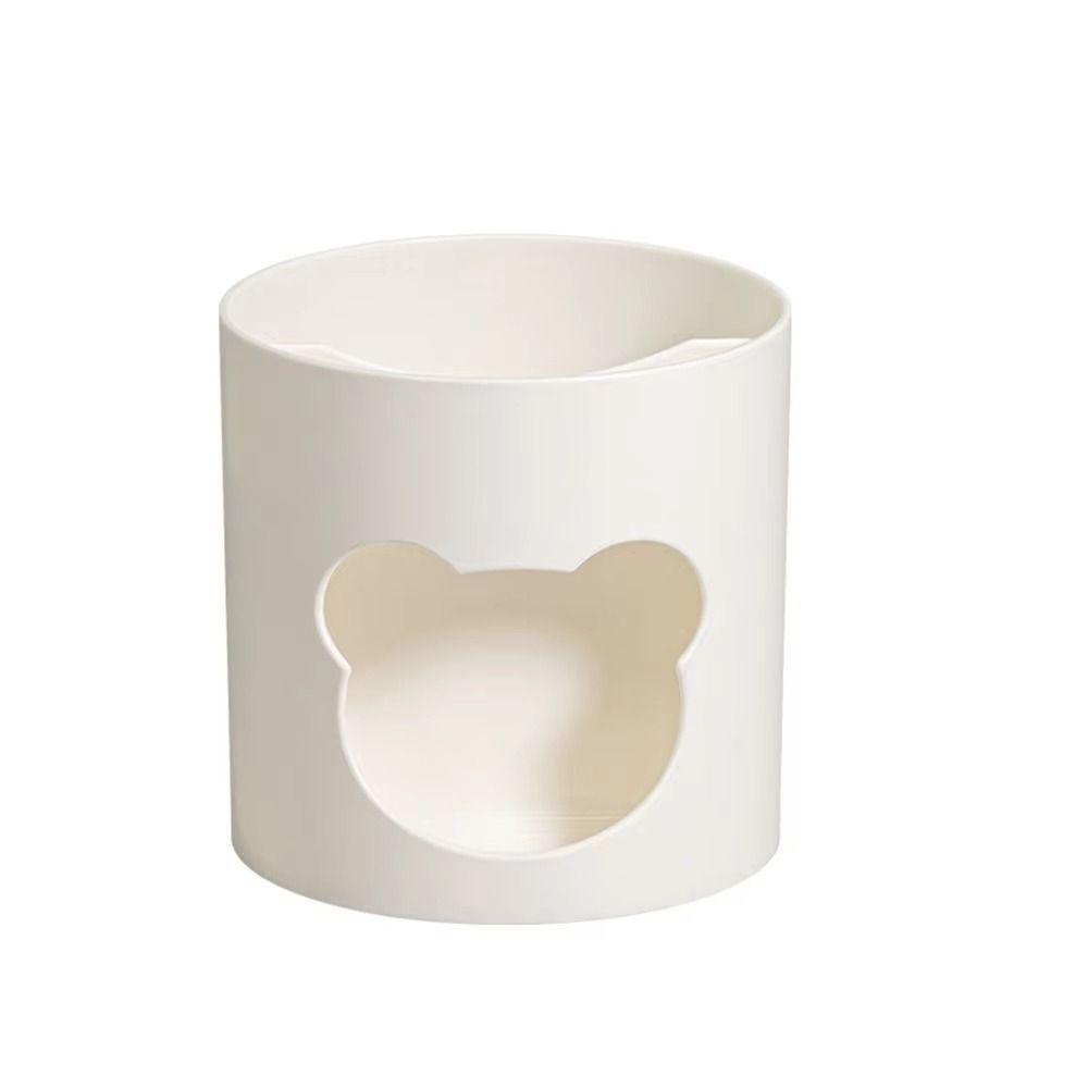 Cute Desk Pen Holder Large Capacity Multifunctional Pencil Cup Pot INS Style Little Bear Desktop Storage Organizer Room Decor