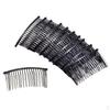 10pcs Black Metal Hair Comb Clip Combs Piece Blank for Craft Bows Jewelry