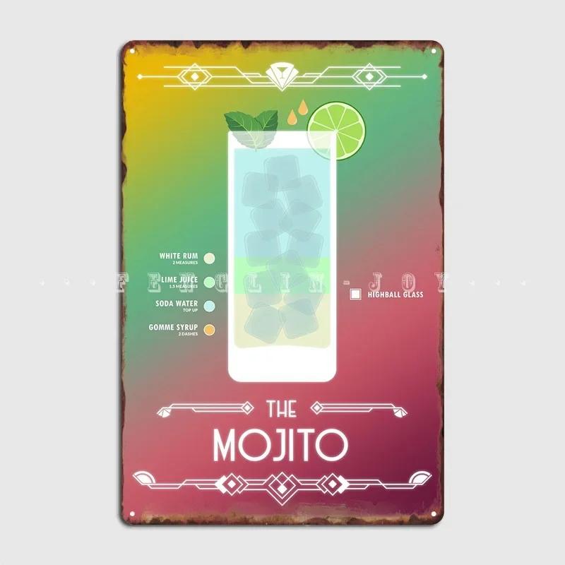 Металлическая табличка Мохито Кинотеатр Гостиная Кинотеатр Винтажные Пластины Жестяная Табличка Постер