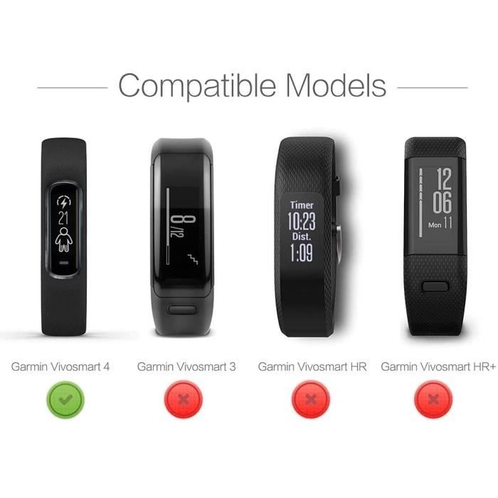 Chargeur pour Garmin Vivosmart 4 - EURO MEGA - Station de Chargement et Câble de Données