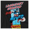 Marvel Comics Mens Legendary Grandad Captain America Corner Box T-Shirt