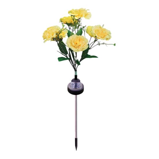 Solar Flower Lights Easy To Install All-weather Outdoor Blooming Flowers Lights Waterproof Decor Night Lights for Lawn Yard Patio Pathway