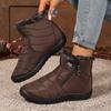 Women's Boots Winter New Thick-soled Lightweight Velvet Waterproof Women's Shoes Side Zipper High-top Snow Boots