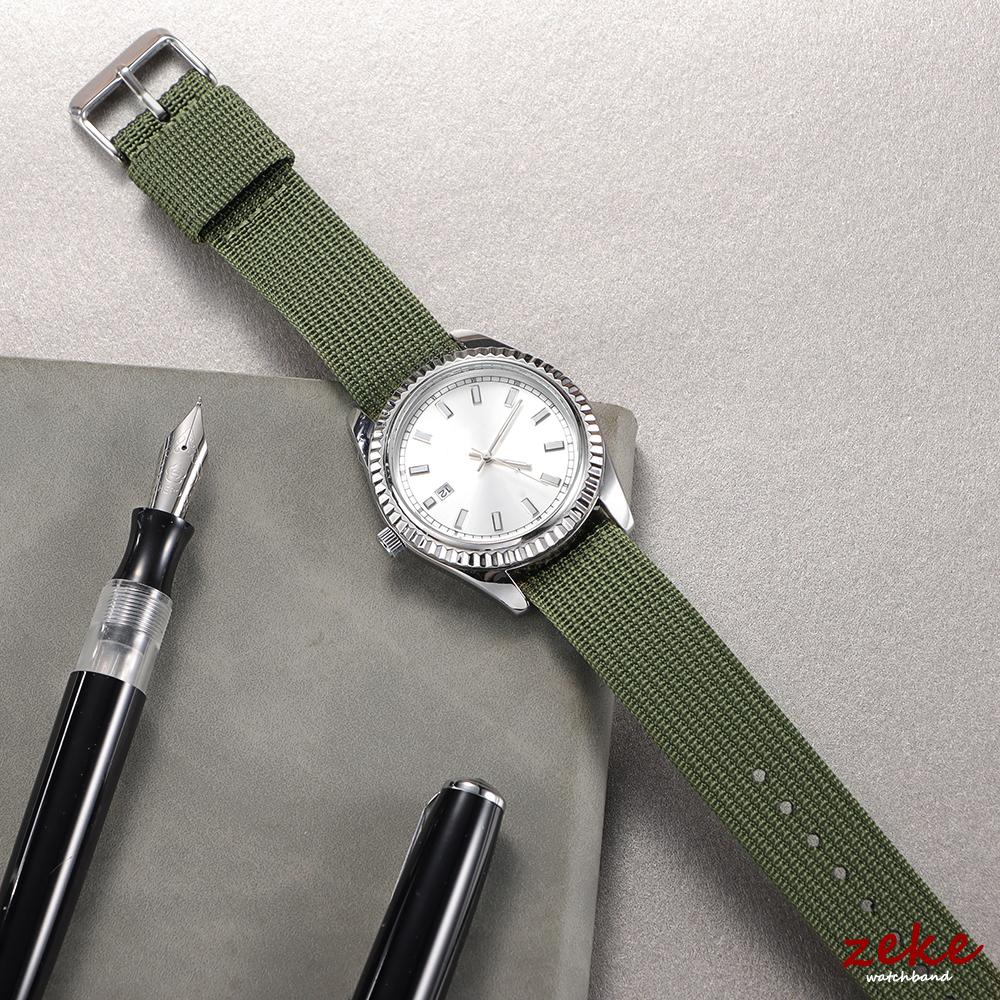 18MM 20MM 22MM Braided Nylon Strap for Omega Bracelet Men's Army Sports Breathable Watch Band Black Green Wear-Rresistant Belts