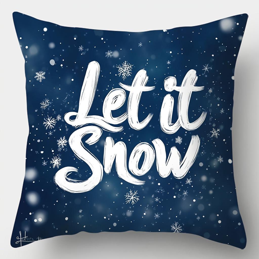 Merry Christmas Decorative Pillowcase Living Room Sofa Cushion Cover Suitable for Home Room Pillow Cover for Friends Gifts