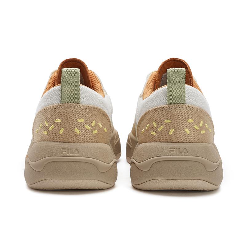 Fila Burger Fashion Универсальные Модные Повседневные Удобные Низкие парусиновые кеды Женские кроссовки Белый Коричневый F12W532301FBB