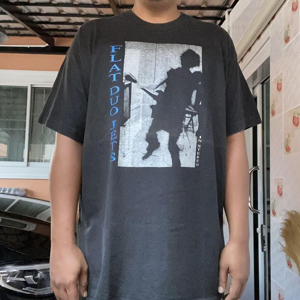 Rare Vintage 90s Flat Duo Jets Black Color All Size S tO 5XL Shirt Unisex T-Shirt