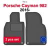 Velour Car Mats For Porsche Cayman 982 Roadster (2016-)