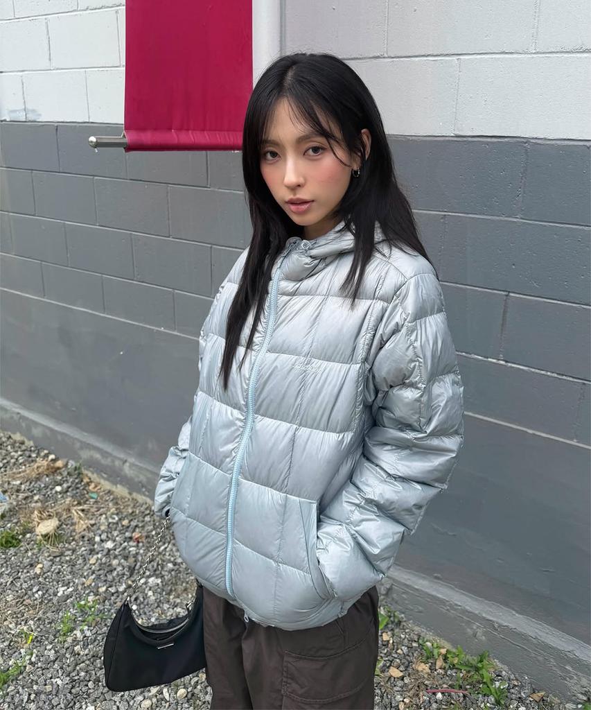 DICKIES Fargo Hooded Mid Down Jacket Light Grey
