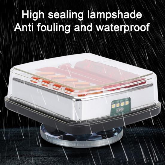 Wireless Magnetic Trailer Light IP67 Waterproof Tail Lamp Rechargeable LED Stop/Turn/Tail Lights Kit for Truck Trailers RVs Boats