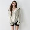 2025 Sweaters Solid Cardigan Autumn Short Design Women V-Neck Sweaters Knitting Loose Sweater