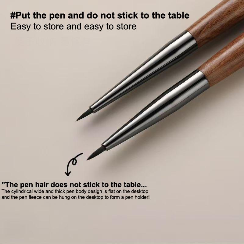 Сандаловое дерево Кисть для УФ-геля для ногтей Кисть-лайнер для нейл-арта Ручка для рисования цветов Инструмент для маникюра