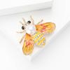 Универсальная милая брошь в виде пчелы из сплава с эмалью, простая модная мужская и женская рубашка, костюм, корсаж, ювелирное украшение, булавка