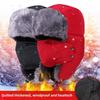 Men's Northeast Winter Hat: Warm, Thick, Windproof, Cycling Cap with Ear Flaps, Women's Lei Feng Hat, Plus Velvet Lining for Autumn/Winter.
