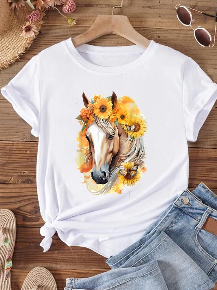 Футболка унисекс Sweet Love Style Trend 90s Футболка с коротким рукавом Верхняя одежда Модный принт Женская повседневная FeUnisex Графические футболки