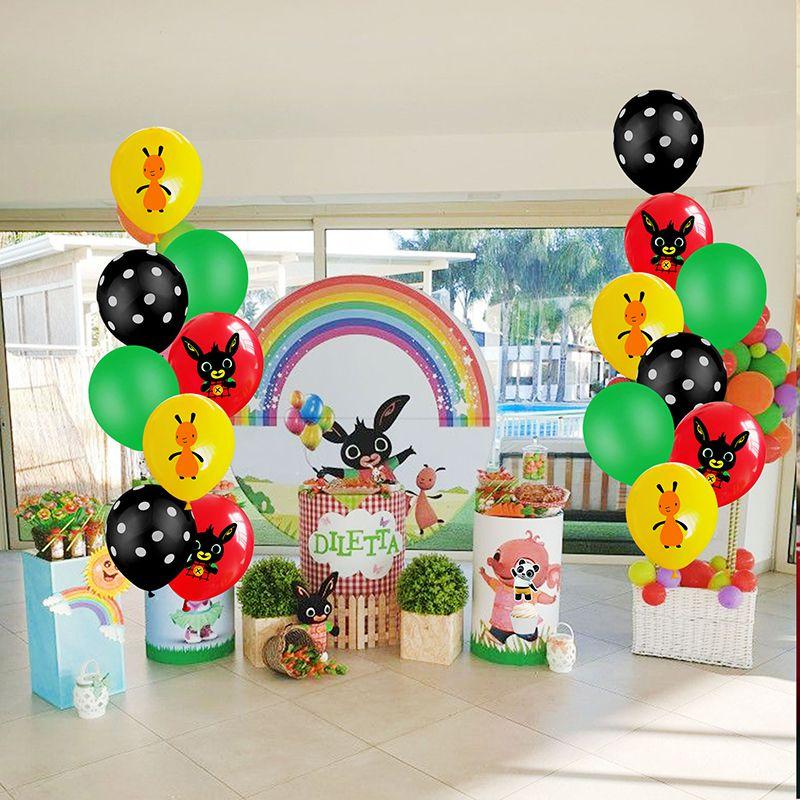 Bunny Kids Bing Birthday Party Supplies Decor Balloon Banner Cupcake Topper Prop