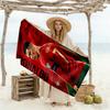 Ronaldo's Portugal Jersey Beach Towel Super Soft & Absorbent Comfortable Lightweight Suitable for Swimming, Gym, Camping, Yoga Vacation