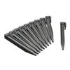 Stakes for Garden Borders - - Gray Polypropylene Anchors - Pack of 10