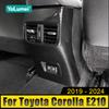 ABS Carbon Car Armrest Box Rear Air Vent Outlet Cover Case Trim For Toyota Corolla E210  2019 2020 2024 2024 2024 2024 Hybrid