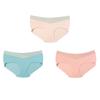 TERMEZY 3Pcs/lot Seamless Panties Ice Silk Female Comfort Underwear Women Low-Waist Briefs Large Size Maternity Panty Sexy Lingerie