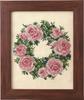 COSMO Embroidery Kit: Seasonal Flower Arrangement Rose Wreath No. 522209