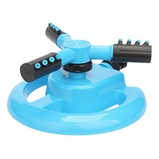 Вращающийся на 360 градусов разбрызгиватель для газона, 3-рычажный дизайн, универсальная простая установка, более широкий охват, автоматический сад