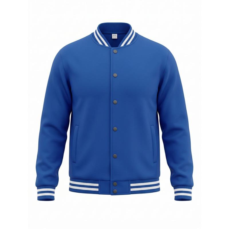 Men S American Style Fleece Lined Baseball Jacket Pants Casual Sport Set