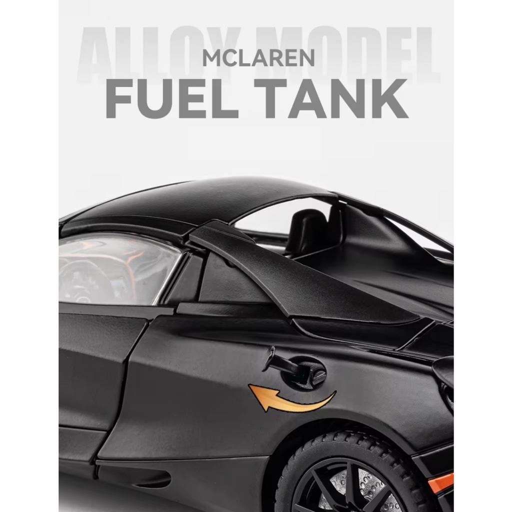1/24 McLaren 720S литая игрушечная машинка миниатюрная модель кабриолета с инерционным механизмом звук и свет коллекция подарок для мальчиков