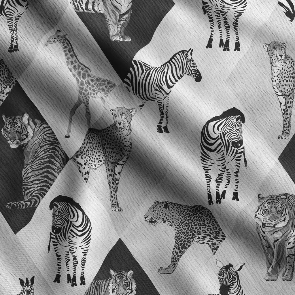 Soimoi Животный принт, хлопковый батист, ткань для квилтинга, продаваемая во дворе, ширина 42 дюйма, хлопчатобумажная ткань средней плотности, швейные принадлежности, бежевый и