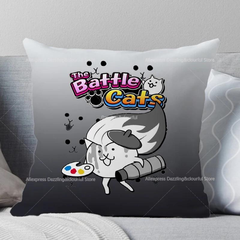Подушка для кровати Battle Cats, чехол для детской кроватки, персонализированный защитный чехол для подушки, декор комнаты, подарок для ребенка, без вставки