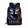 Школьный рюкзак для начальной школы Venom Рюкзак Большая вместимость Школьный рюкзак для детского сада Мальчики Печатный рюкзак Легкий