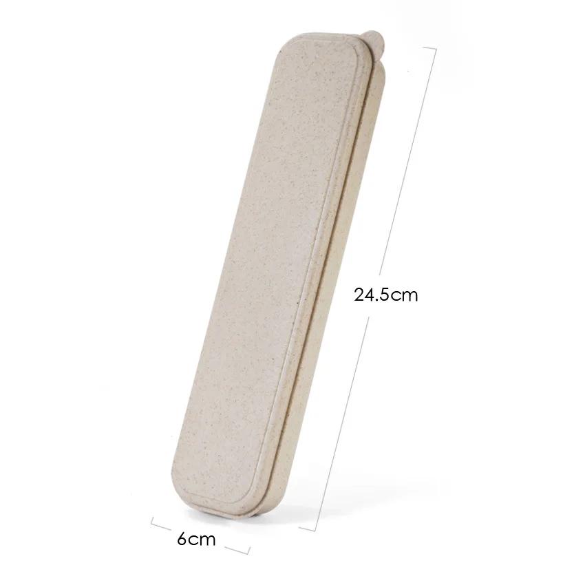 3 PCS Set Wooden Spoons Forks Chopsticks with Tangled Threads of Long Handled Solid Wood Adult Portable Spoons Forks Tableware