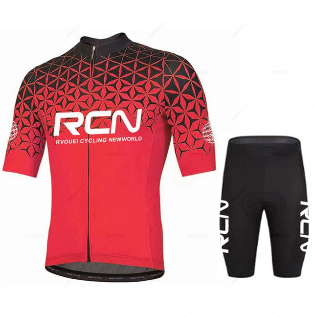 2023 Rcn комплект велосипедного трикотажа, дышащая велосипедная одежда, одежда для езды на велосипеде, спортивный велосипедный комплект с короткими рукавами, Ropa Ciclismo