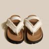 fashion Shoes Female 2024 High Quality Pinch Toe Women's Slippers Summer Solft Leather Solid Outdoor Casual Beach Low Heel Slippers