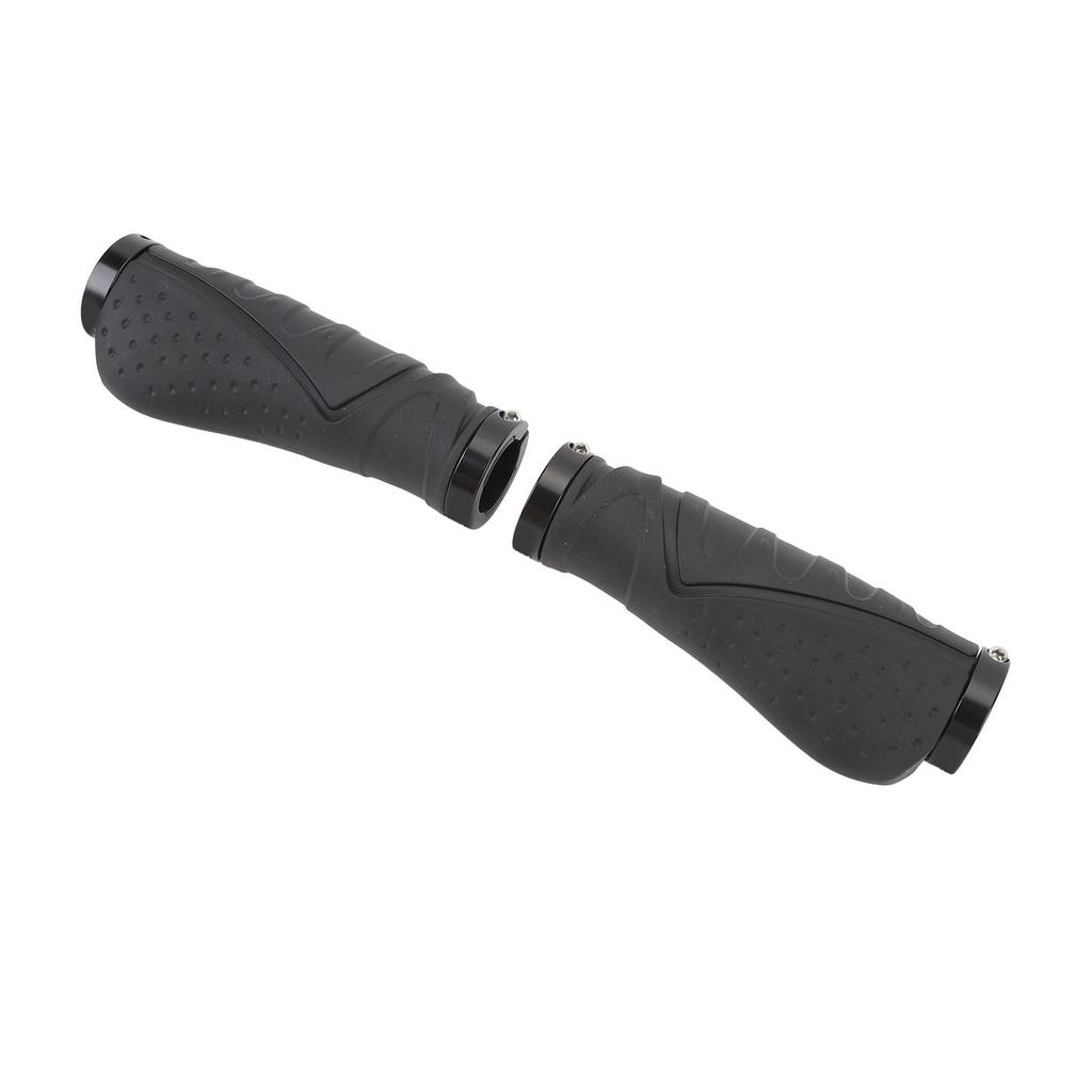 2 шт. Велосипедные ручки Резиновые Противоскользящие Эргономичные Ручки для горного велосипеда с заглушками для руля для 22,2 мм