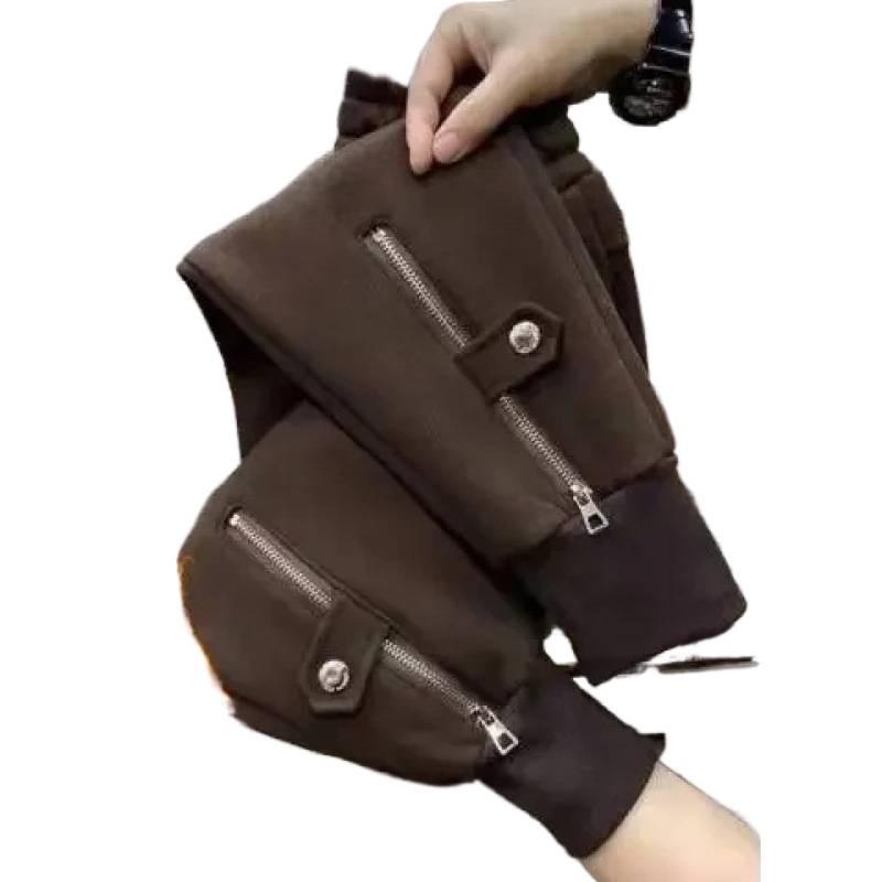 Женские гаремные спортивные штаны на флисовой подкладке: Плотные, Стройнящие, Спортивные, Универсальные, Повседневные, Модные джоггеры на осень/зиму 2025.